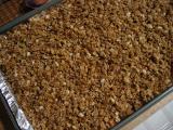 Spread on a baking sheet and bake at 275 degrees F...
