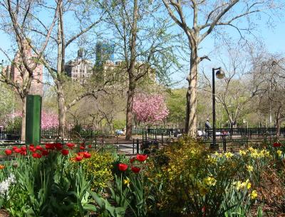 View from WSS & LaGuardia Place  Looking West Toward the Podium Stage