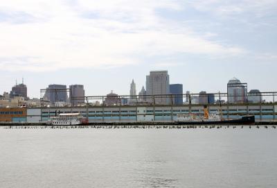Pier 40 & Downtown View from Christopher Street Pier