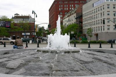 Fountain at Christopher Street Pier