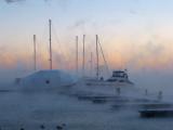 Morning Mist at Lake Ontario Canada