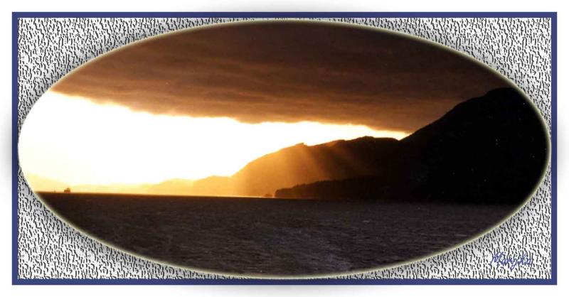 Alaskan Sunset at Sea