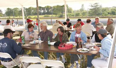 Enjoying Dinner after a wonderful day of driving