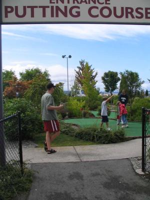 Mini Golf with the kids
