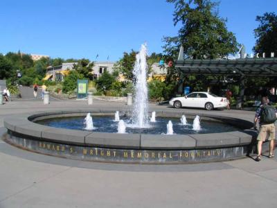 Fountain at the base of the needle