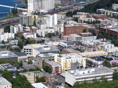 Hotel View (Yellow Building)