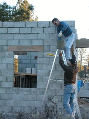 David & Wayne help with the house