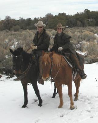 Mark and J in the Snow