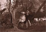 My mother with here nice Maria in the park