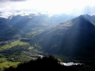 Vallée d'Ossau, vers Bielle et Bilhères, au-dessus du lac de Castet