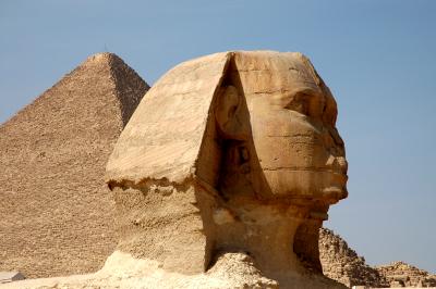 Sphinx and Pyramid of Khufu
