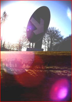 Shot into the sun.