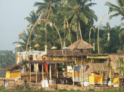 Decoration of a temple for a 100-year festival