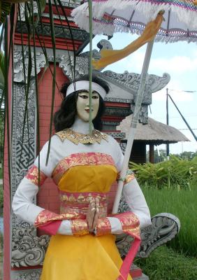 Painted lady on Payangan Road