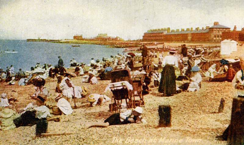 Marine town beach