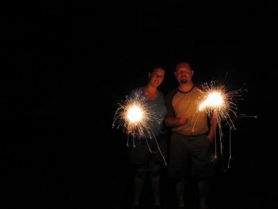 James and Abby fireworks 2