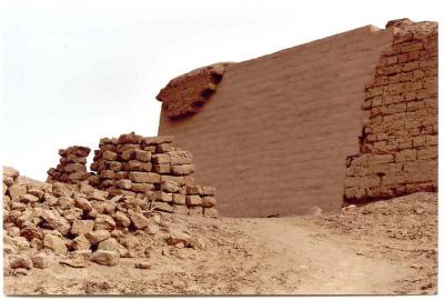 Restoration work at Pachacamac