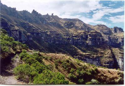 Weird rock formations along the way to Waqra Pucara