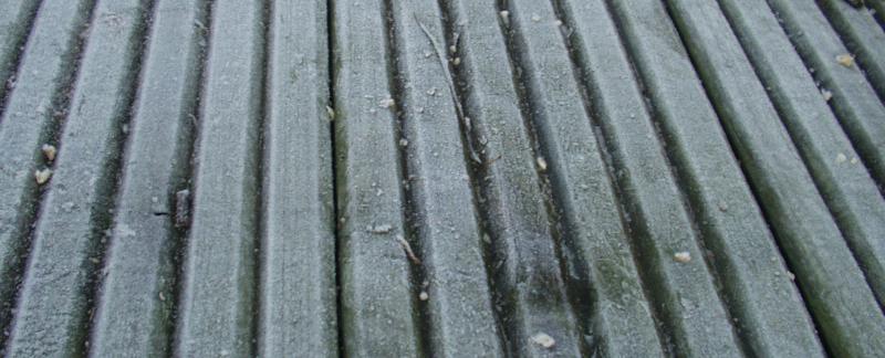 Frosty deck