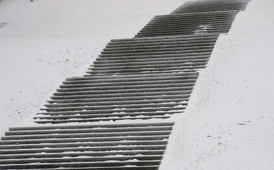 The snowy stairs 1