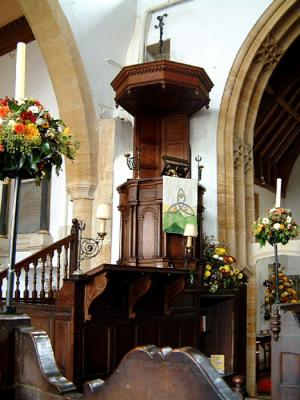 Three-decker pulpit, St. Mary, Puddletown