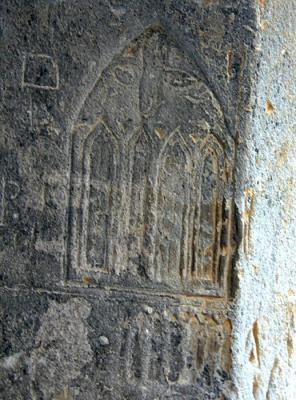 Medieval Graffiti, St. Mary, Isle abbots