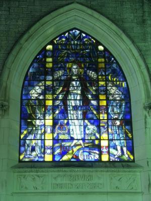Mirror of UCC Stained Glass Window