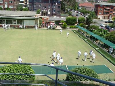 Bowling in the Land Down Under (bocce ball)