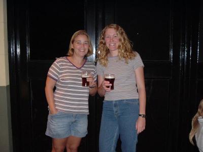 Penny and me at a local pub in Randwick (part of Sydney) drinking Kilkenny