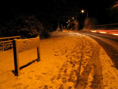 snow sign