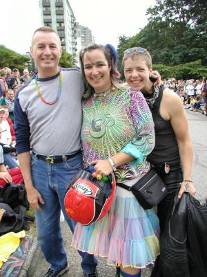 Pride Parade Vancouver 2002 with Glenn & Tamara