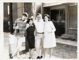 AEPi lawn circa 1965,  Maury , Steve Steinert and future wives Mimi and Harriett