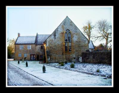 The Treasurers' House on a frosty morning, Martock