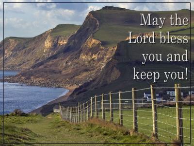 'May the Lord bless you' slide from the West Bay series