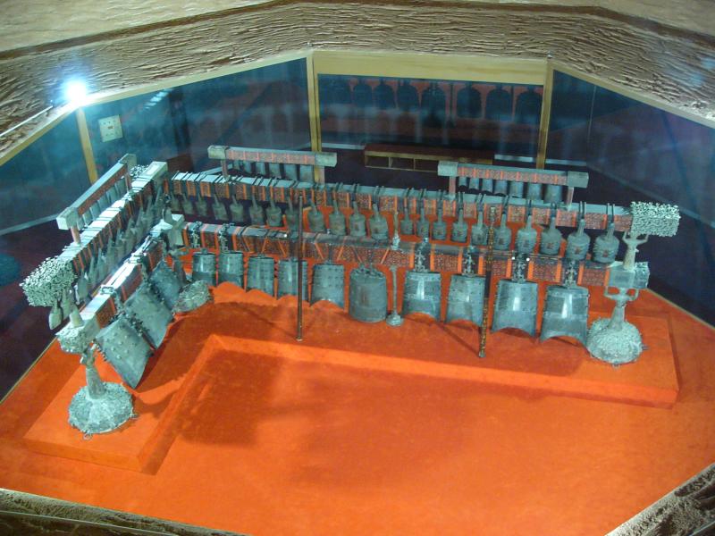 Two tone, seven note scale of bells
