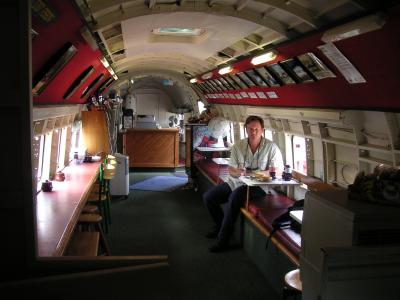 Cafe in an old DC3