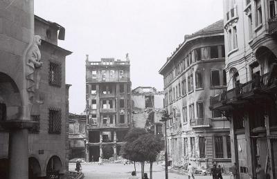 Sofia in the year of 1944, after the American and British bombardment