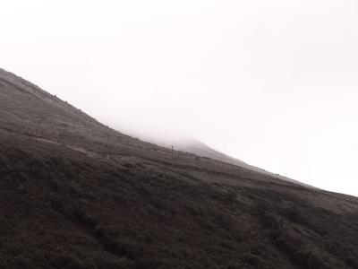 2nd August, misty hillside in Mayo