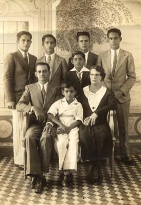 The Andreu Brothers with Their Parents in Sagua, Cuba