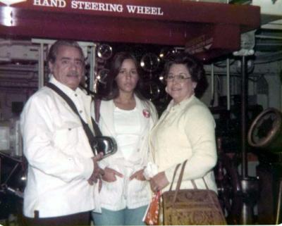 Dad Me and Mom on the Queen Mary 1976