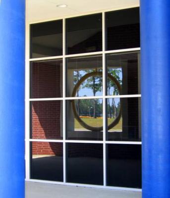 04 27 03 double reflections school window, canon s50.jpg
