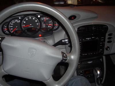 Porsche interior. Fun Tiptronic buttons!