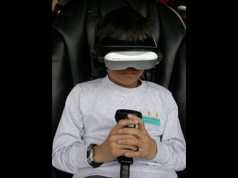 Alec at the Virtual Reality Game