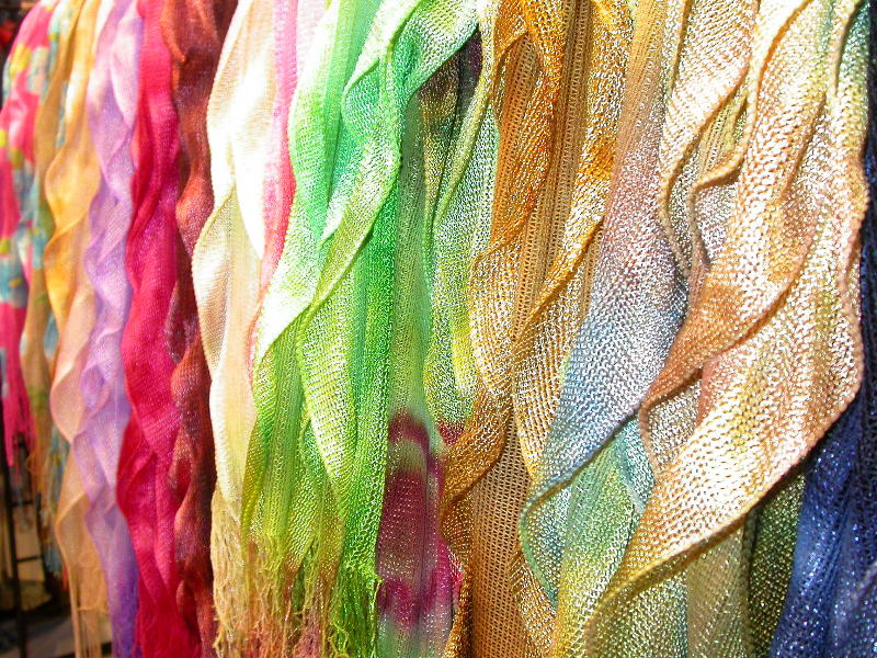 Scarves and more scarves