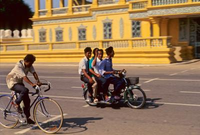 Four on a moped