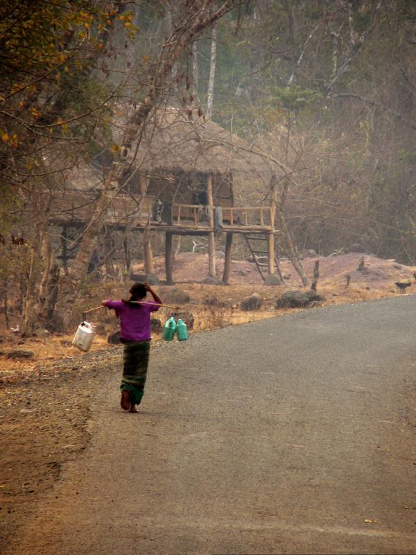Water Carrier, Salavan Province, Laos, 2005