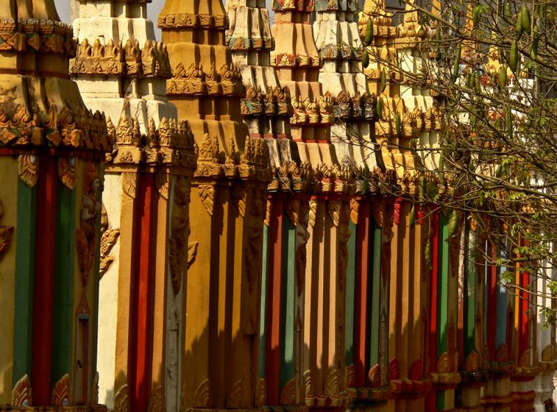 Stupa Rainbow, Pakse, Laos, 2005