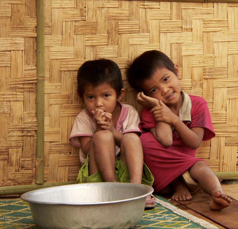 Siblings, Salavan Province, Laos, 2005