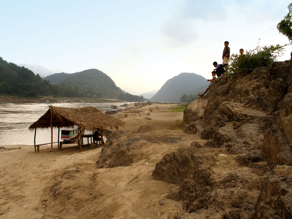 Mekong River Welcome, Banlathan, Laos, 2005