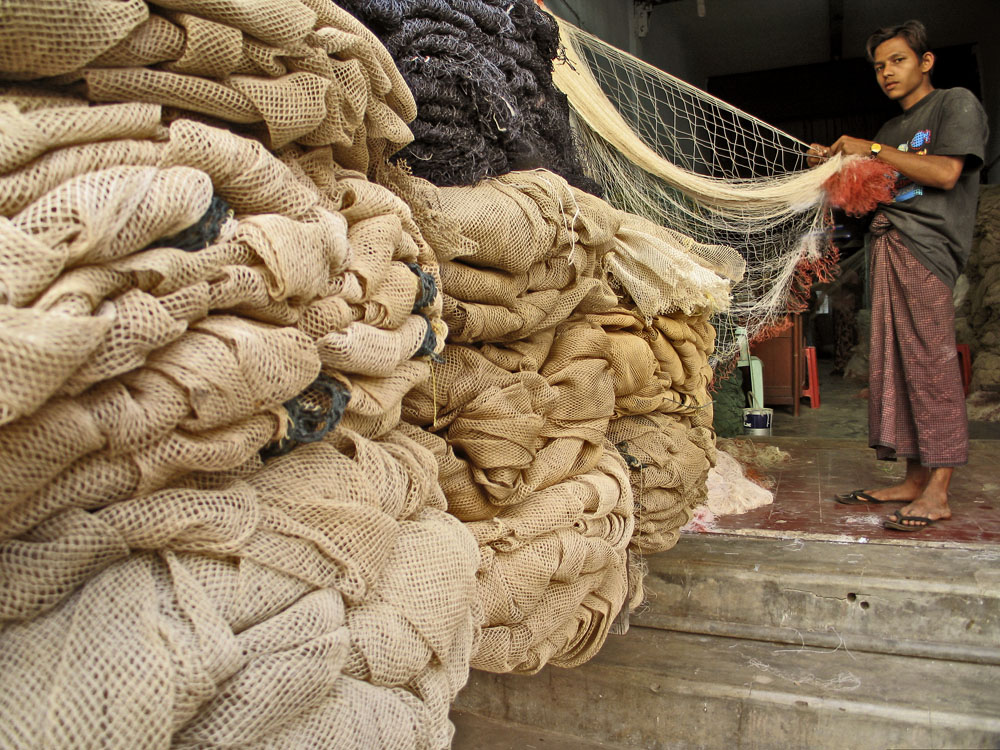 Fishing Nets, Yangon, Myanmar, 2005
